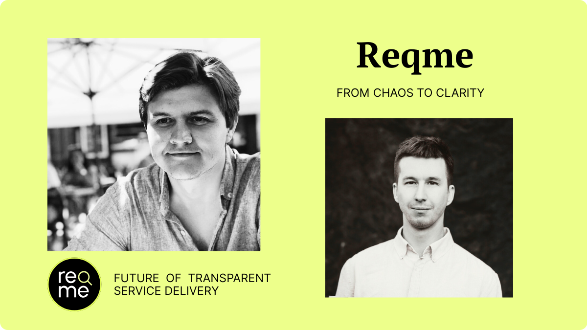 ReqMe co-founders Nazar Synchuk and Artem Lanovyy
