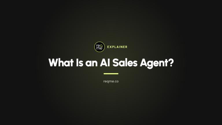 What Is an AI Sales Agent? — ReqMe